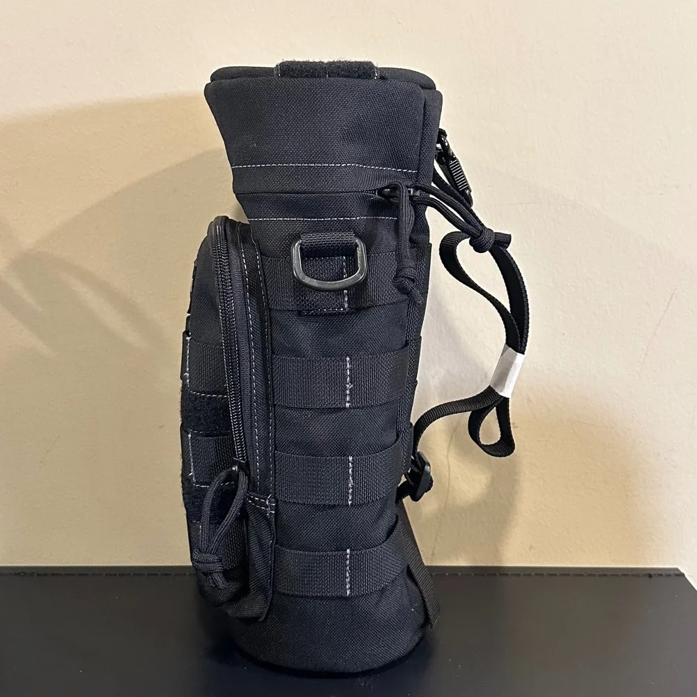 Maxpedition 12x5 Bottle Holder Black Tactical MOLLE Padded Pouch 0325B